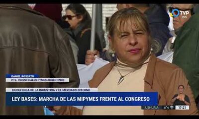 Ley Bases: marcha de las Mipymes frante al Congreso