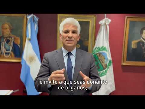 Mensaje del gobernador por la donación de órganos Mensaje del gobernador por la donación de órganos