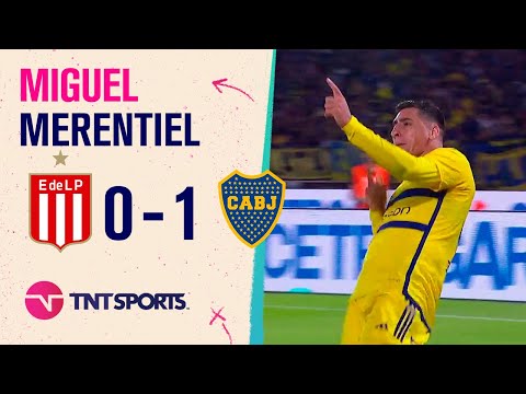 Miguel #Merentiel puso en ventaja a #Boca frente a #Estudiantes Miguel #Merentiel puso en ventaja a #Boca frente a #Estudiantes