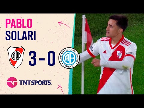 Pablo #Solari liquidÃ³ el encuentro para #River contra #Belgrano