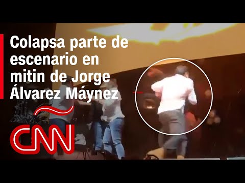 ¿Qué pasó en el colapso del escenario durante mitin de Jorge Álvarez Máynez en México?