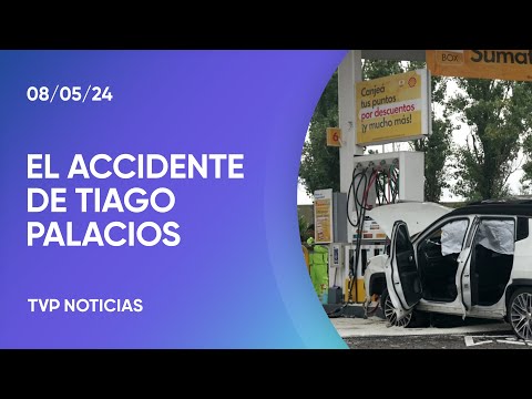 Se conoció el video del accidente de Tiago Palacios