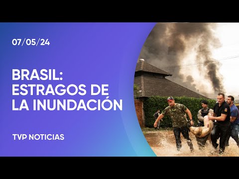 Siguen las consecuencias por las dramáticas inundaciones en el sur de Brasil