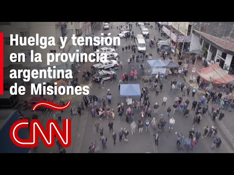 Una provincia argentina está paralizada por una huelga de policías, médicos y otros trabajadores