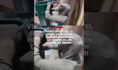 Video muestra el robo de bolsos Hermés Birkin en la tienda de un hotel de #Miami