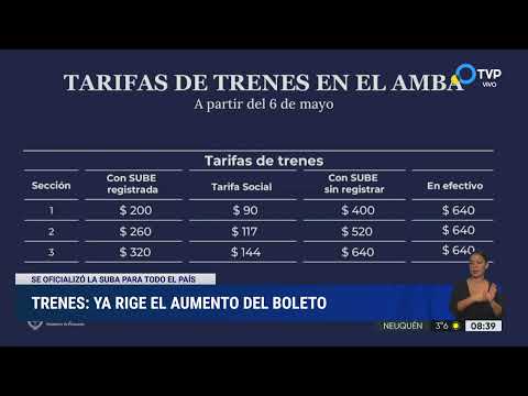 Ya rige el aumento de los boletos de tren en el AMBA Ya rige el aumento de los boletos de tren en el AMBA