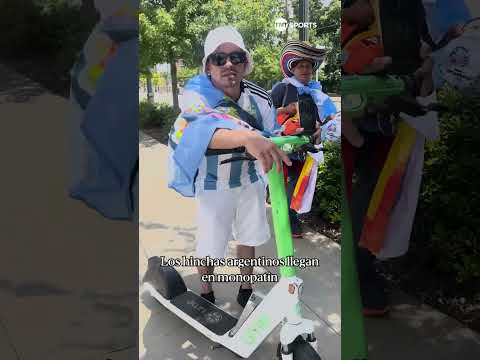 Â¿CÃ³mo llegan los hinchas de #Argentina al estadio? En monopatÃ­n ðð¦ð·