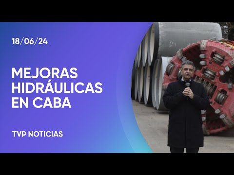 Anuncian mejoras en las obras hidráulicas en la Ciudad Autónoma de Buenos Aires