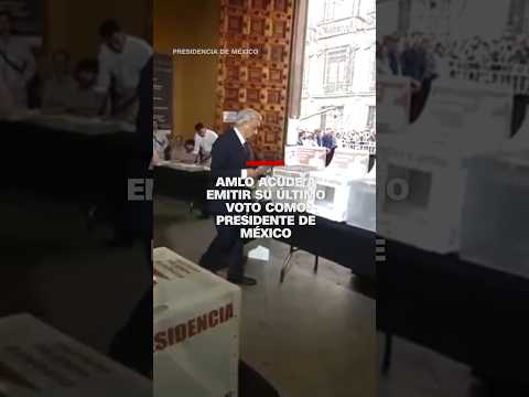 Así emitió #AMLO su último voto como presidente de #México Así emitió #AMLO su último voto como presidente de #México