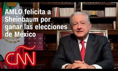 Así felicitó AMLO a Sheinbaum por su triunfo en las elecciones en México