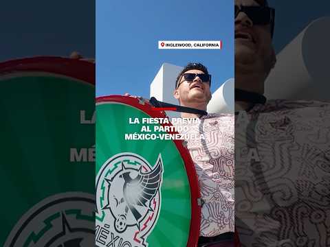 Así fue la fiesta previa al partido #México-#Venezuela