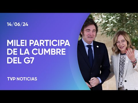 Así llegaba el presidente Javier Milei a la cumbre del G7 en Italia