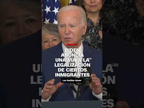 Biden anuncia una vía a la legalización de ciertos inmigrantes