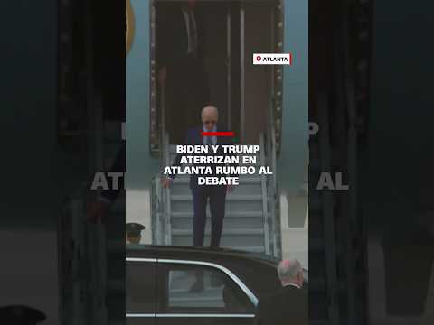 #Biden y #Trump aterrizan en #Atlanta rumbo al primer #debate en CNN