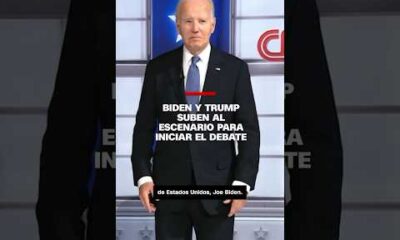 Biden y Trump suben al escenario para iniciar el debate #cnndebate