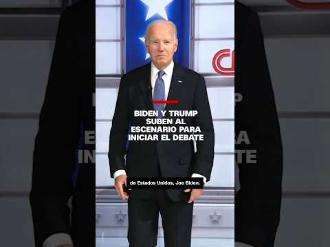 Biden y Trump suben al escenario para iniciar el debate #cnndebate