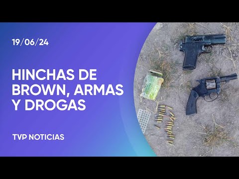 Boca-Almirante Brown: armas y drogas en la previa del partido en Mendoza