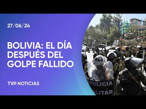 Bolivia regresa a la calma tras el intento de golpe de Estado Bolivia regresa a la calma tras el intento de golpe de Estado