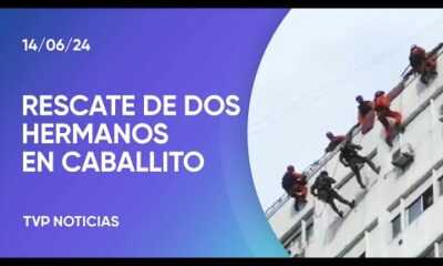 CABA: dramático rescate en una torre de Caballito