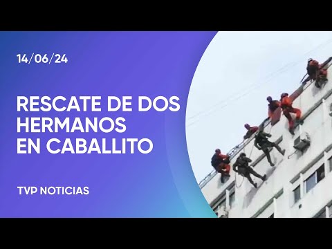 CABA: dramático rescate en una torre de Caballito