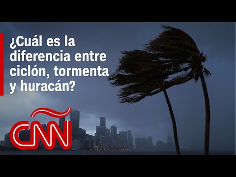 ¿Cuál es la diferencia entre ciclón tropical, tormenta tropical y huracán?