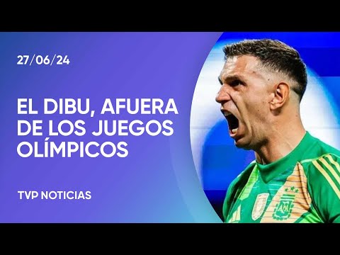 Dibu Martínez no estará en los Juegos Olímpicos