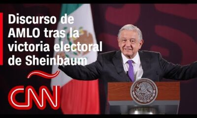 Discurso de López Obrador tras la victoria electoral de Claudia Sheinbaum