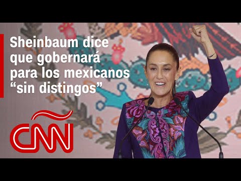 El discurso completo de Claudia Sheinbaum, ganadora de las elecciones presidenciales de México El discurso completo de Claudia Sheinbaum, ganadora de las elecciones presidenciales de México