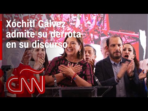 El discurso de Xóchitl Gálvez tras su derrota ante Claudia Sheinbaum en las elecciones de México