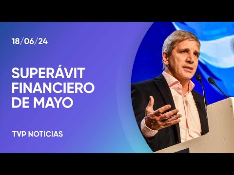 El Gobierno informó que en mayo el superávit financiero fue de .183.571 millones