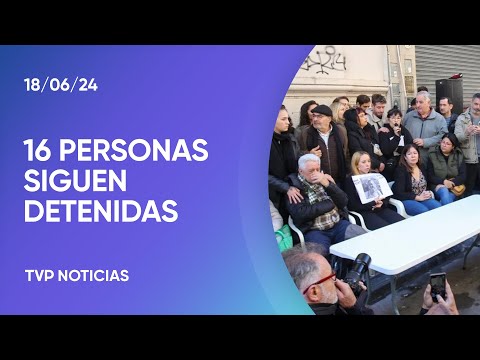 En Plaza de Mayo, manifestación por los detenidos tras la marcha por la Ley Bases En Plaza de Mayo, manifestación por los detenidos tras la marcha por la Ley Bases
