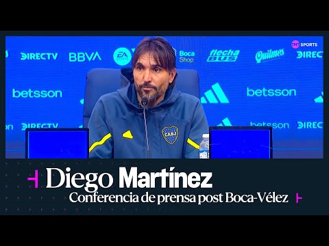 EN VIVO: Diego MartÃ­nez habla en conferencia de prensa tras Boca vs. VÃ©lez