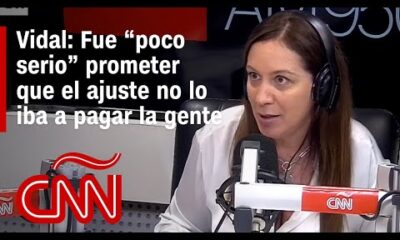 Entrevista a Maria Eugenia Vidal: Fue “poco serio” prometer que el ajuste no lo iba a pagar la gente