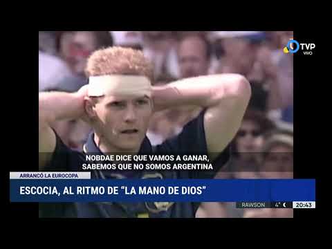 Escocia arrancó la Eurocopa al ritmo de “La mano de Dios”