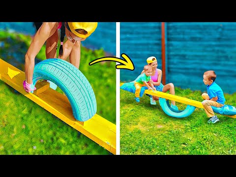 ¡Genial! 🤩 Trucos caseros geniales para diversión sin fin en el patio trasero 🏡 ¡Genial! 🤩 Trucos caseros geniales para diversión sin fin en el patio trasero 🏡