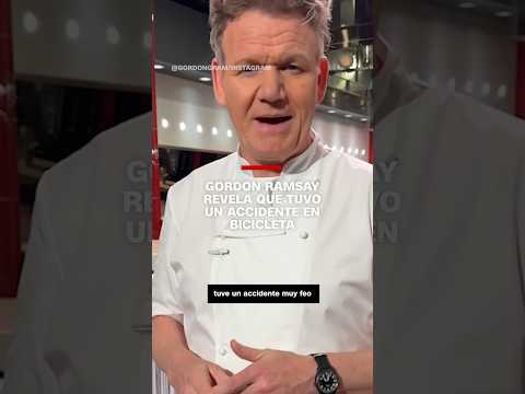 Gordon #Ramsay revela que tuvo un accidente en bicicleta