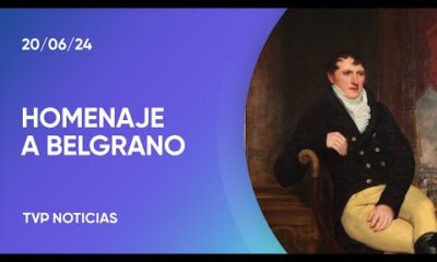 Homenaje a Belgrano por el Día de la Bandera