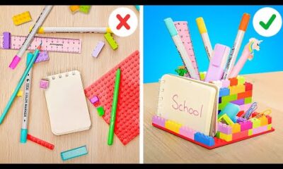 Ideas inteligentes de papelería escolar y trucos geniales para la escuela 🎒😍