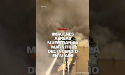 Imágenes aéreas muestran la magnitud del incendio en #Miami