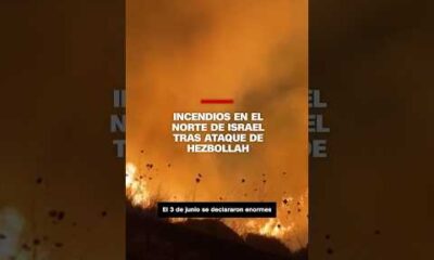 Incendios en el norte de Israel tras ataque de Hezbollah