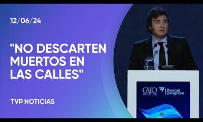 Javier Milei en el foro “El Renacer de la Libertad en la Argentina y el mundo”