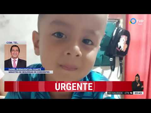 Ministro de Seguridad correntino aseguró que “a Loan lo buscamos con vida”