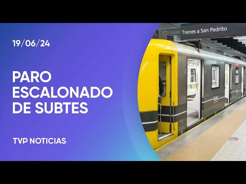 Paro por turnos en subtes y Premetro