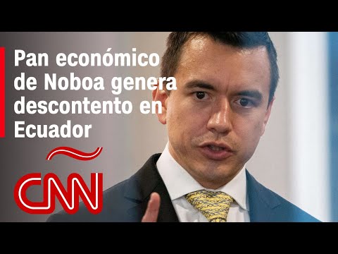 Plan económico de Noboa genera descontento en sectores de Ecuador