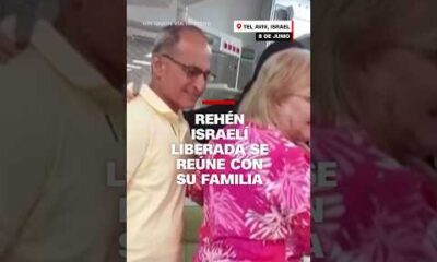 Rehén israelí liberada se reúne con su familia