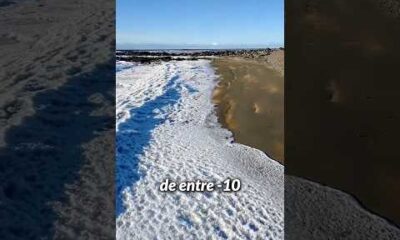 SE CONGELÓ EL MAR en ARGENTINA!!!!!