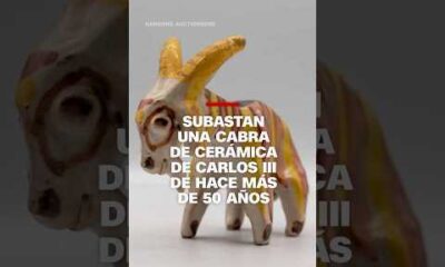 Subastan una cabra de cerámica de Carlos III de hace más de 50 años