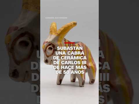 Subastan una cabra de cerámica de Carlos III de hace más de 50 años Subastan una cabra de cerámica de Carlos III de hace más de 50 años