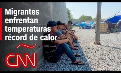 Temperaturas de hasta 40 °C en la frontera con EE.UU. dificultan el día a día de los migrantes