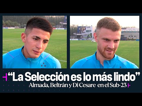 Thiago Almada, Lucas Beltrán y Marco Di Cesare hablaron tras el entrenamiento de la Selección Sub 23 Thiago Almada, Lucas Beltrán y Marco Di Cesare hablaron tras el entrenamiento de la Selección Sub 23